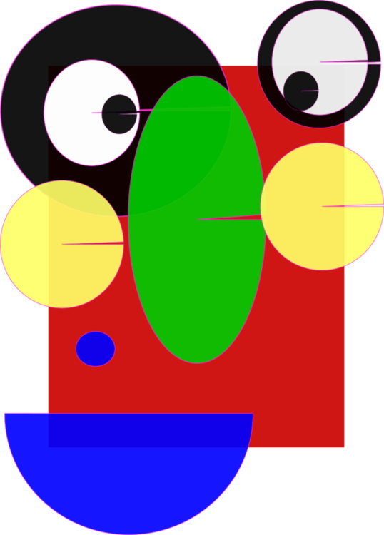 Circle Smiley Point Cartoon - Circle (538x750)