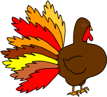 "the Wild Turkey" - Thanksgiving Clip Art (418x375)