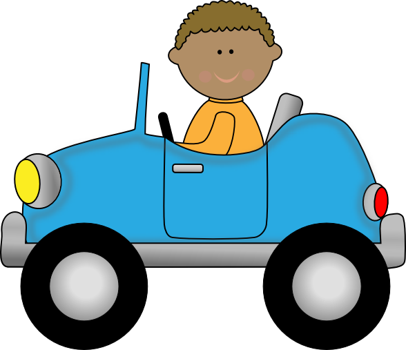 Clip Art - Car Rider Clipart (588x507)