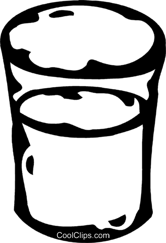 Glass Of Milk Royalty Free Vector Clip Art Illustration - Glass Of Milk Royalty Free Vector Clip Art Illustration (328x480)