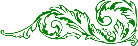 Decorative Line Blue Clipart Scroll - Hojas De Acanto Png (640x480)