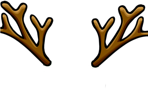 For Free Download On Mbtskoudsalg Transparent - Transparent Reindeer Antlers Clipart (500x429)