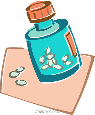 Pill Bottle Royalty Free Vector Clip Art Illustration - Pill Bottle Royalty Free Vector Clip Art Illustration (398x480)