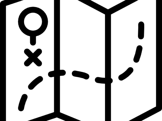 Mountain Clipart Road Trip - Map (640x480)