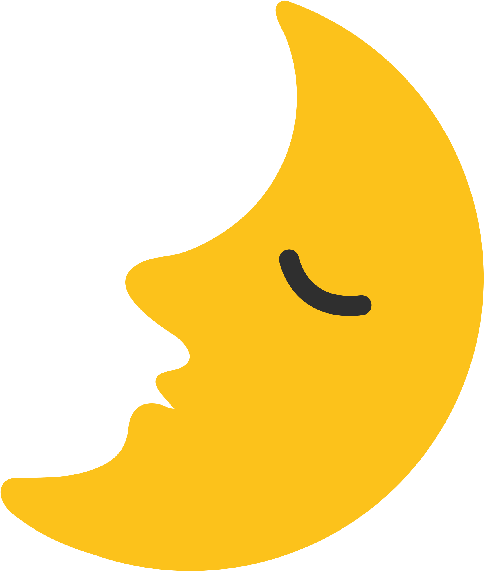 Transparent Moon Emoji - Emoji 🌛 (1685x1988)