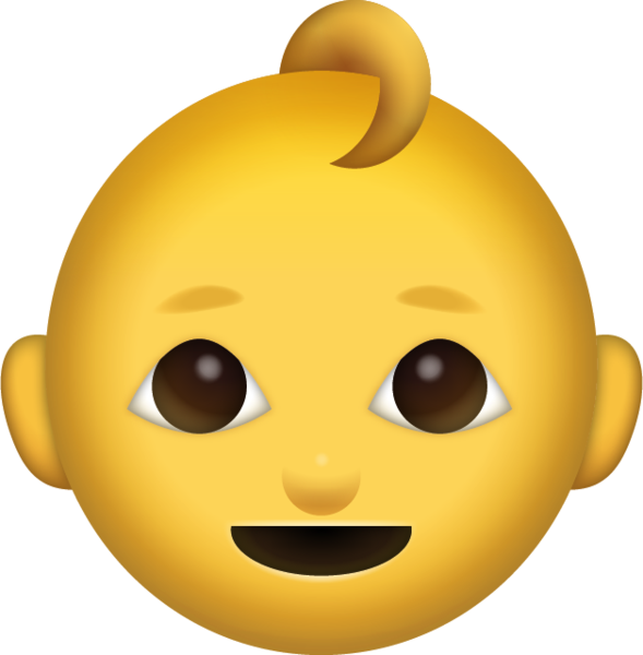 Free Download Iphone Emojis - Baby Emoji Png (589x600)