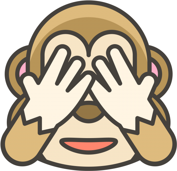 See No Evil Monkey Emoji - Monkey (866x650)