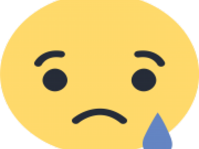 Sad Emoji Clipart Transparent Background - Smiley (640x480)