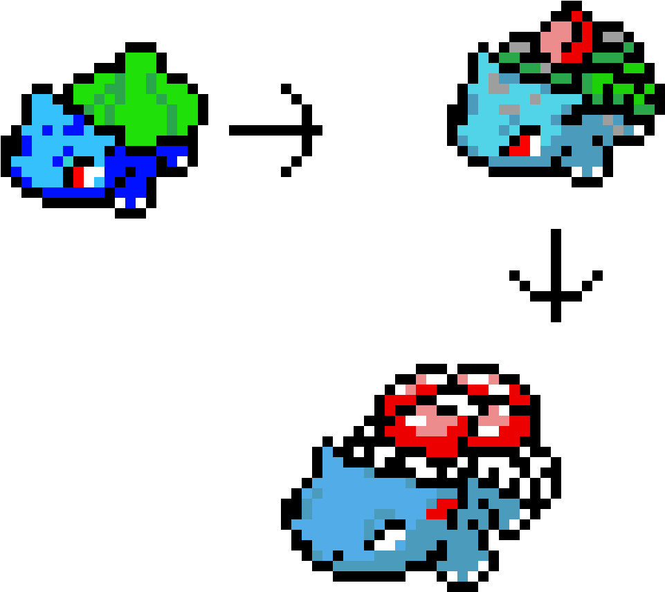 Bulbasaur Evolution - Venusaur Pixel (1170x930)