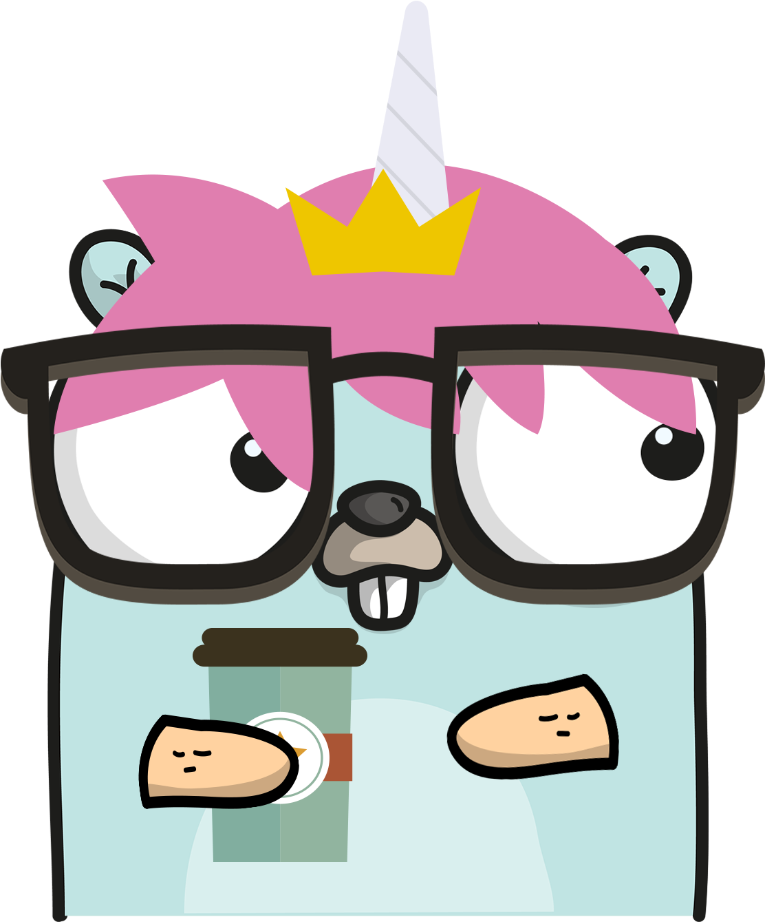 Get Started With Go - Gopher Golang (1300x1392)