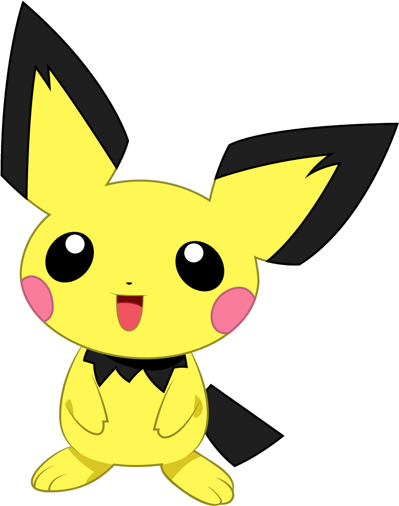 Pokemon Clipart Pichu - Pokemon Pichu (804x1024)