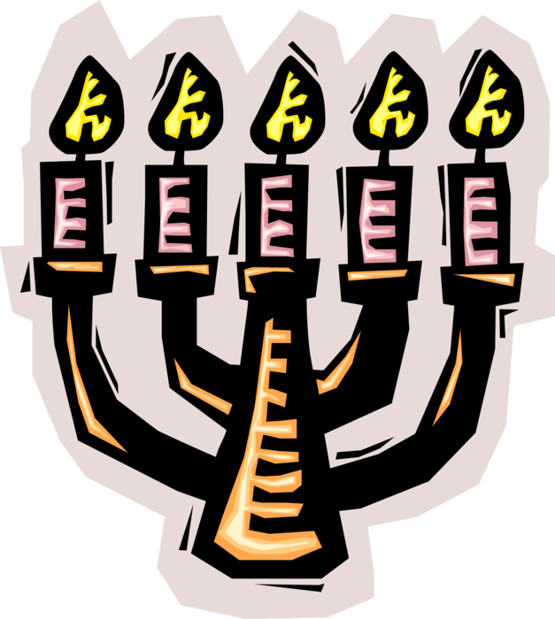 Menorah Clipart Candelabra - Menorah Clipart Candelabra (627x700)