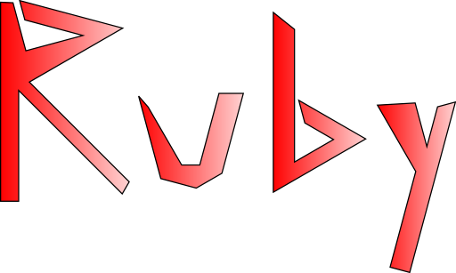 Ruby Random Logo Clipart - Red Ruby Logo (512x307)