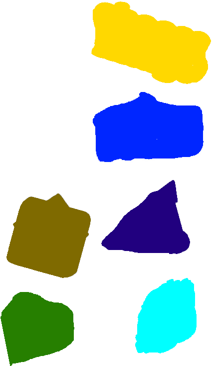 Random Color Speech Clouds Clipart - Random Color Speech Clouds Clipart (460x750)