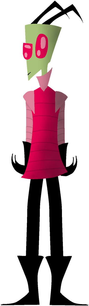 Random Zim Drawing By Pancake Batter - Illustration (617x1296)