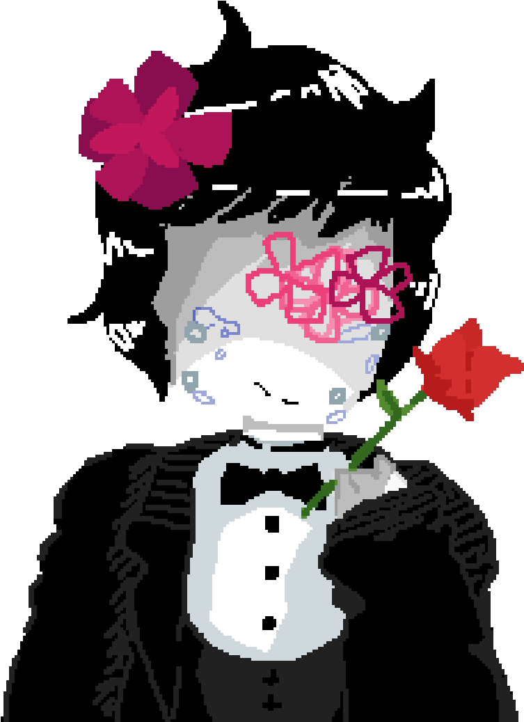 Jealous Flowers - Illustration (1200x1200)