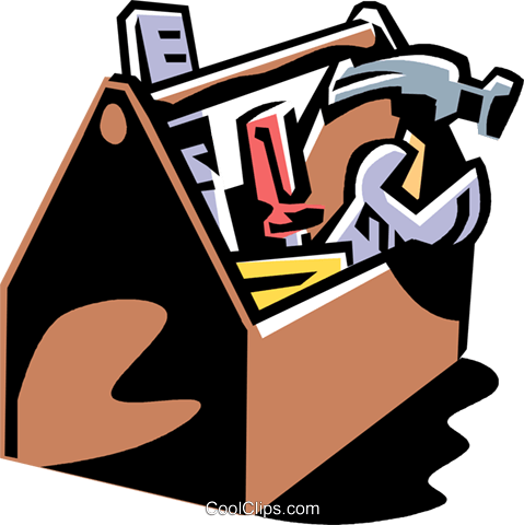 Toolbox Royalty Free Vector Clip Art Illustration - Tool Box Clip Art (479x480)