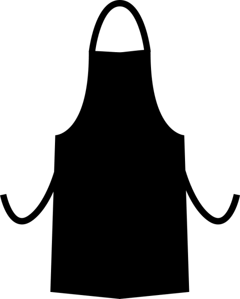 Free Png Download Apron Silhouette Clipart Png Photo - Apron Transparent Background (480x596)