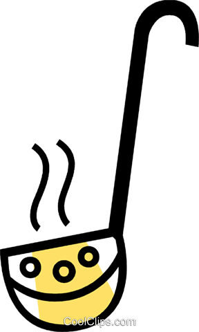 Soup Ladle Royalty Free Vector Clip Art Illustration - Soup Ladle Royalty Free Vector Clip Art Illustration (288x480)