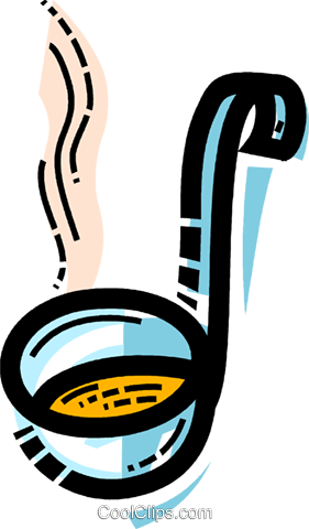 Soup Ladle Royalty Free Vector Clip Art Illustration - Soup Ladle Royalty Free Vector Clip Art Illustration (281x480)