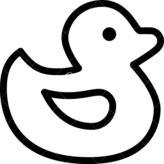 Previous Image Next Image »» - Duck Outline No Background (550x550)