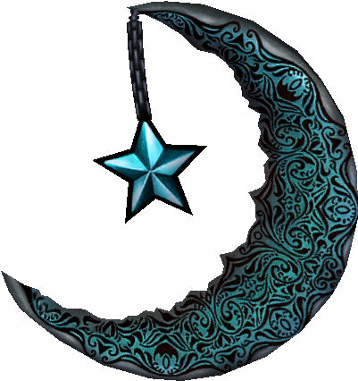 Crescent Moon Png - Blue Crescent Moon Png (474x465)