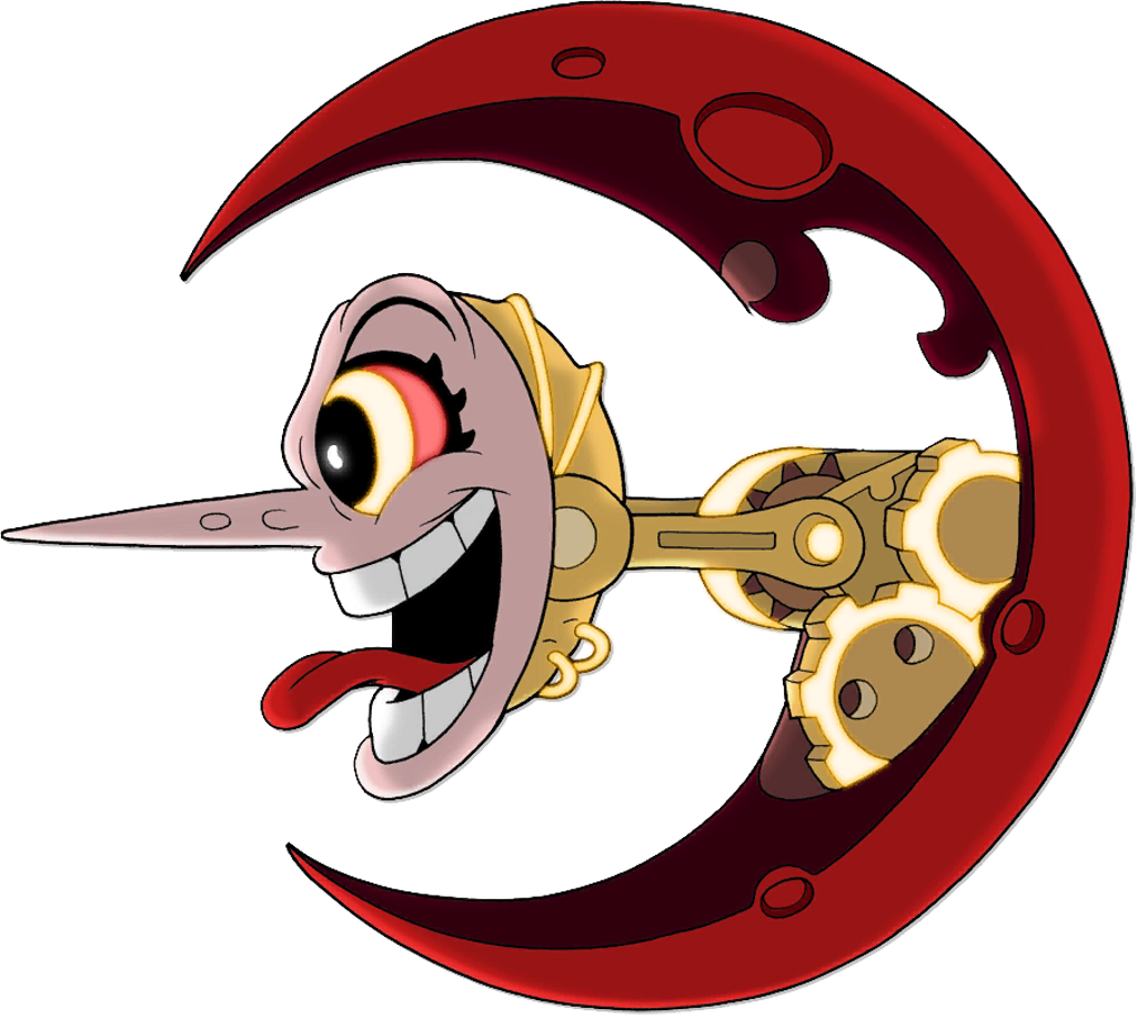 Download and share clipart about Cuphead Sticker - Cuphead Moon, Find more ...