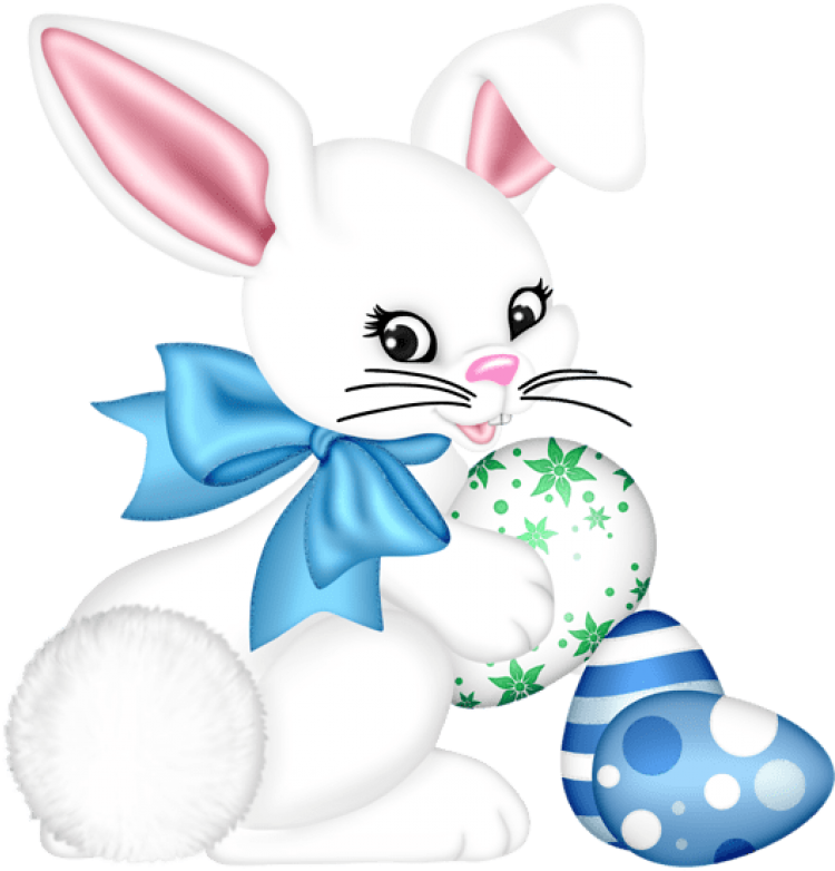 Free Png Transparent Easter Bunny And Eggpicture Png - Easter Stickers Transparent Png (850x825)