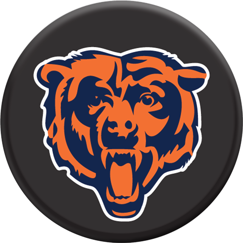 Nfl Chicago Bears Logo Popsockets Grip Rh Popsockets - Chicago Bears Head Logo (1000x1000)