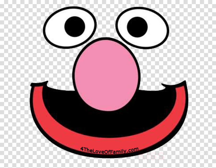 Grover Face Template Clipart Grover Elmo Cookie Monster - Vinyle Record Png (900x700)