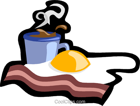 Breakfast, Bacon And Eggs Royalty Free Vector Clip - Breakfast, Bacon And Eggs Royalty Free Vector Clip (480x363)