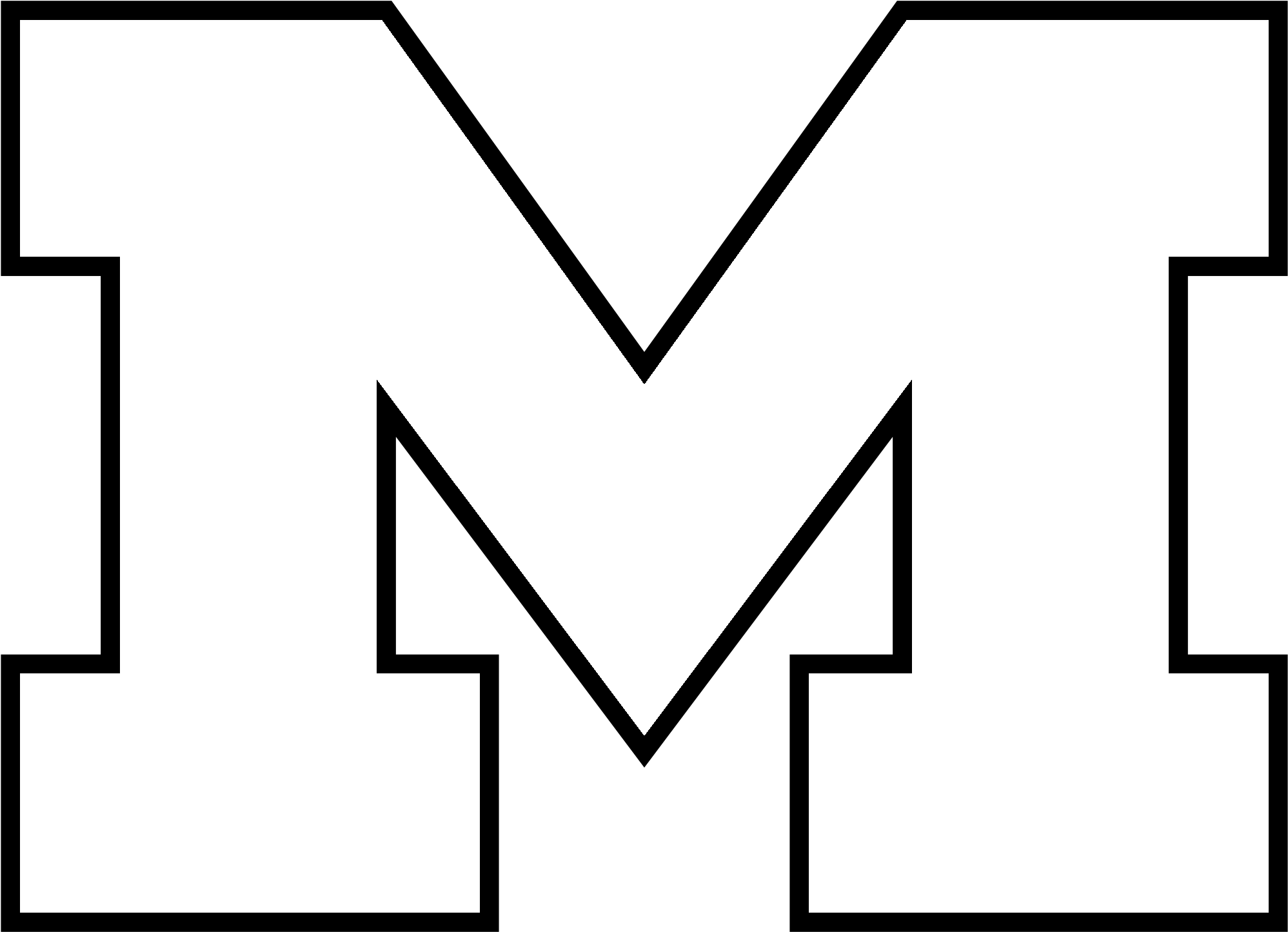 Michigan Wolverines Logo Png Transparent Svg Vector - U Of M Health System Logo (2400x2400)