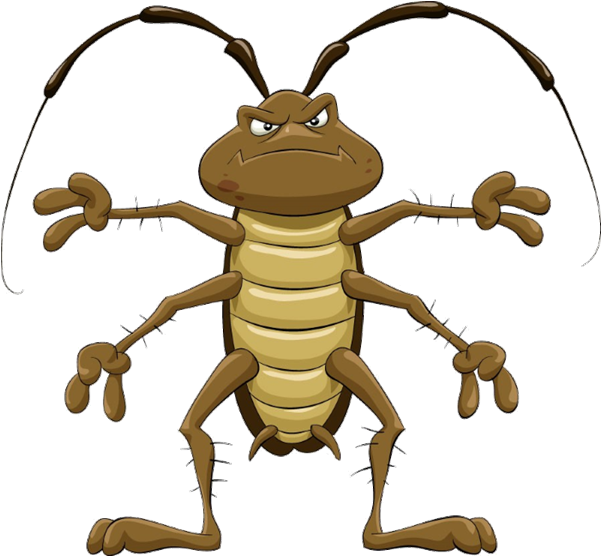Cockroach Clipart Transparent - Angry Roach (600x600)