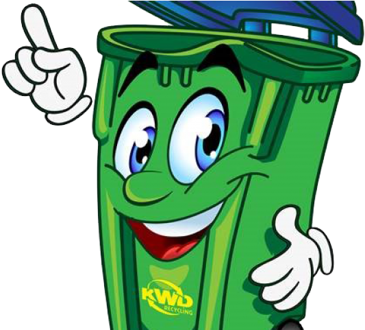 Recycle Clipart Recycled Material - Cartoon Recycling Bin Png (640x480)