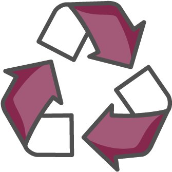 Recycling - Waste Management Image Black And White (417x417)