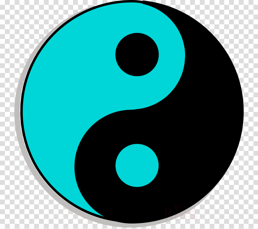 Yin And Yang Color Clipart Yin And Yang Christian Clip - Ying Y Yang Colores (900x800)
