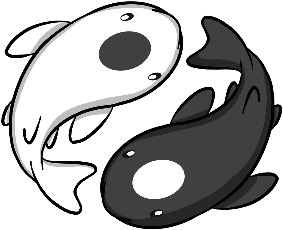 Chibi Yin And Yang Koi By Neko San Art - Chibis Yin And Yang (1024x768)