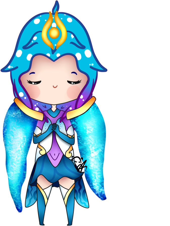 Amazing League Of Legends Clipart Lux Illustration - League Of Legends Elementalist Lux Chibi (1024x1077)