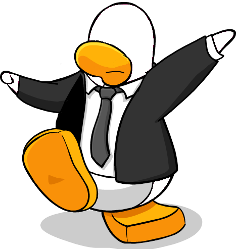 Happy Tuesday Cute Clipart - Club Penguin Transparent Penguin (467x493)