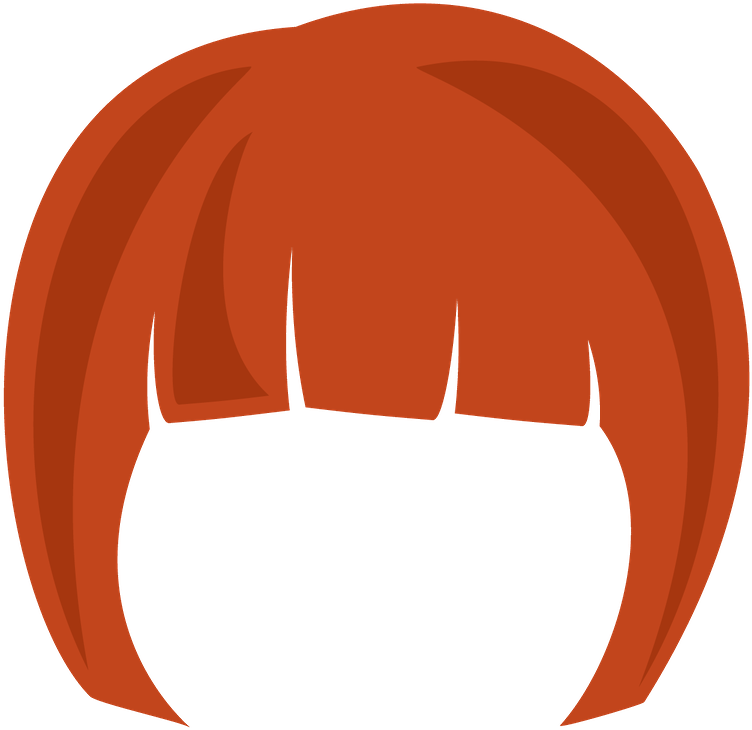 Long Bangs Blonde - Illustration (900x900)