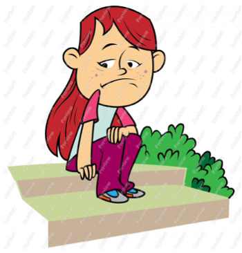 La Semana Pasada Rosa Estaba Sólita Y Quería Una Amiga - Sad Girl Cartoon (489x365)