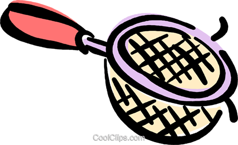 Strainer Royalty Free Vector Clip Art Illustration - Kitchen Strainer (480x293)