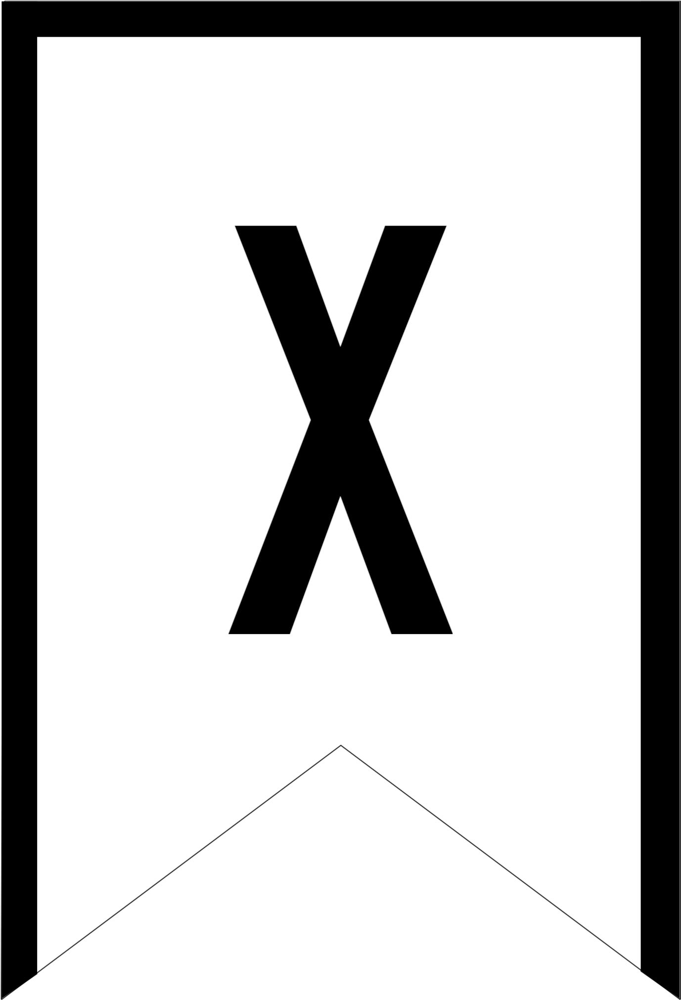6 Inch Alphabet Number Circle Black White Printable - Letter (1424x2083)