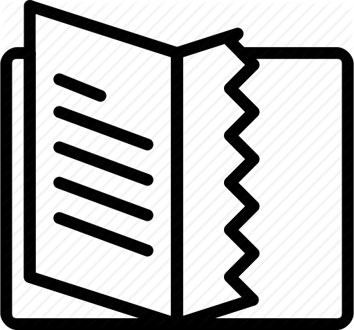 Torn Book Icon (512x477)