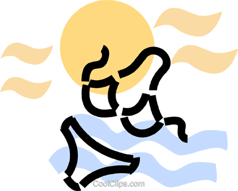 Bathing Suit With The Sun And Water Royalty Free Vector - Traje De Banho Png (480x386)