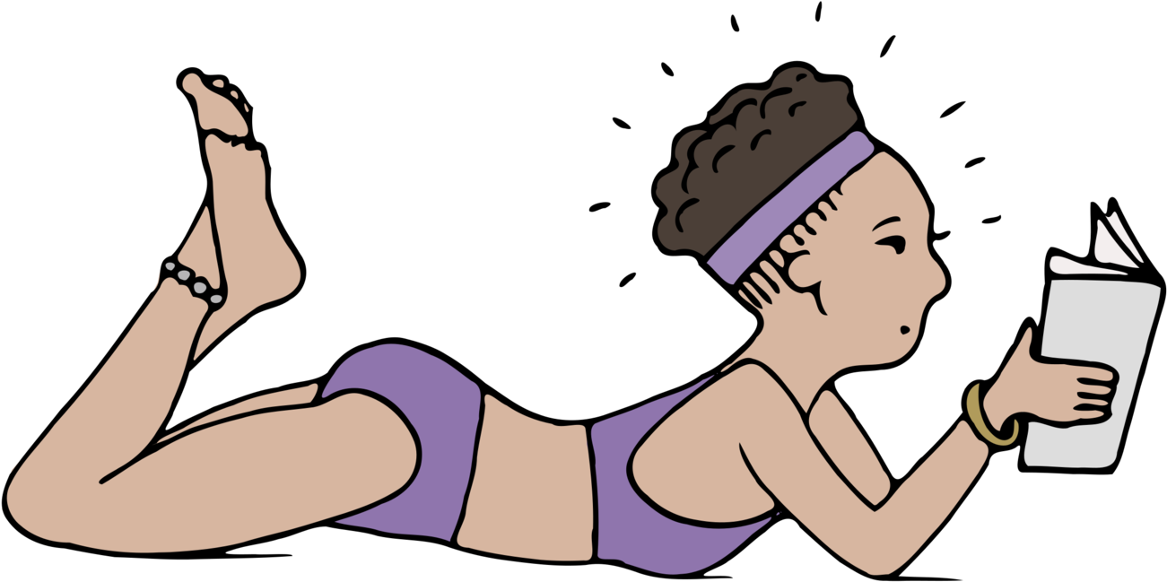 Computer Icons Sun Tanning Woman - Sunbather Clipart (1377x750)