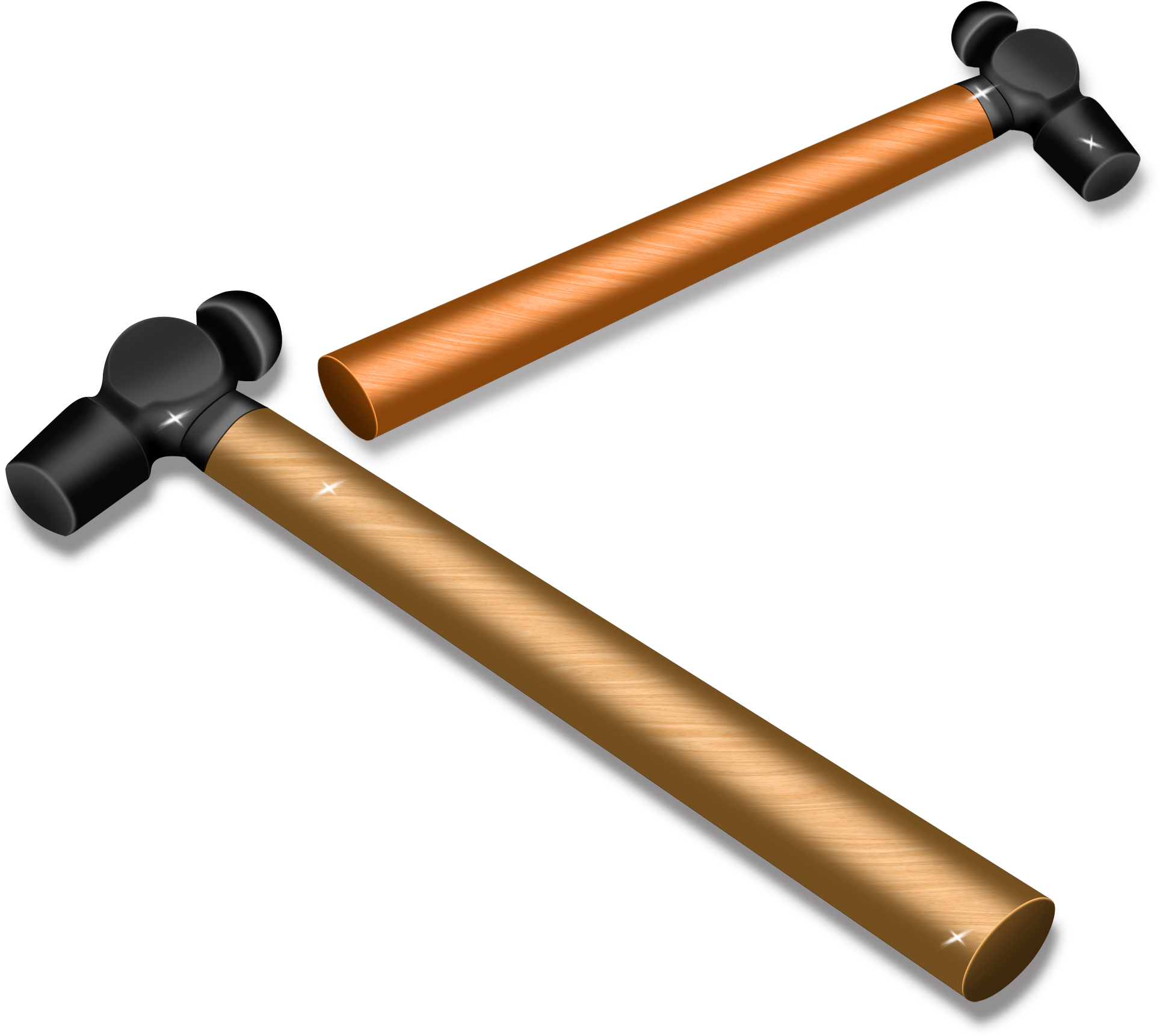 Household Goods Hammer Hoe Wooden Handle Png And Psd - Steel Casing Pipe (2000x2000)