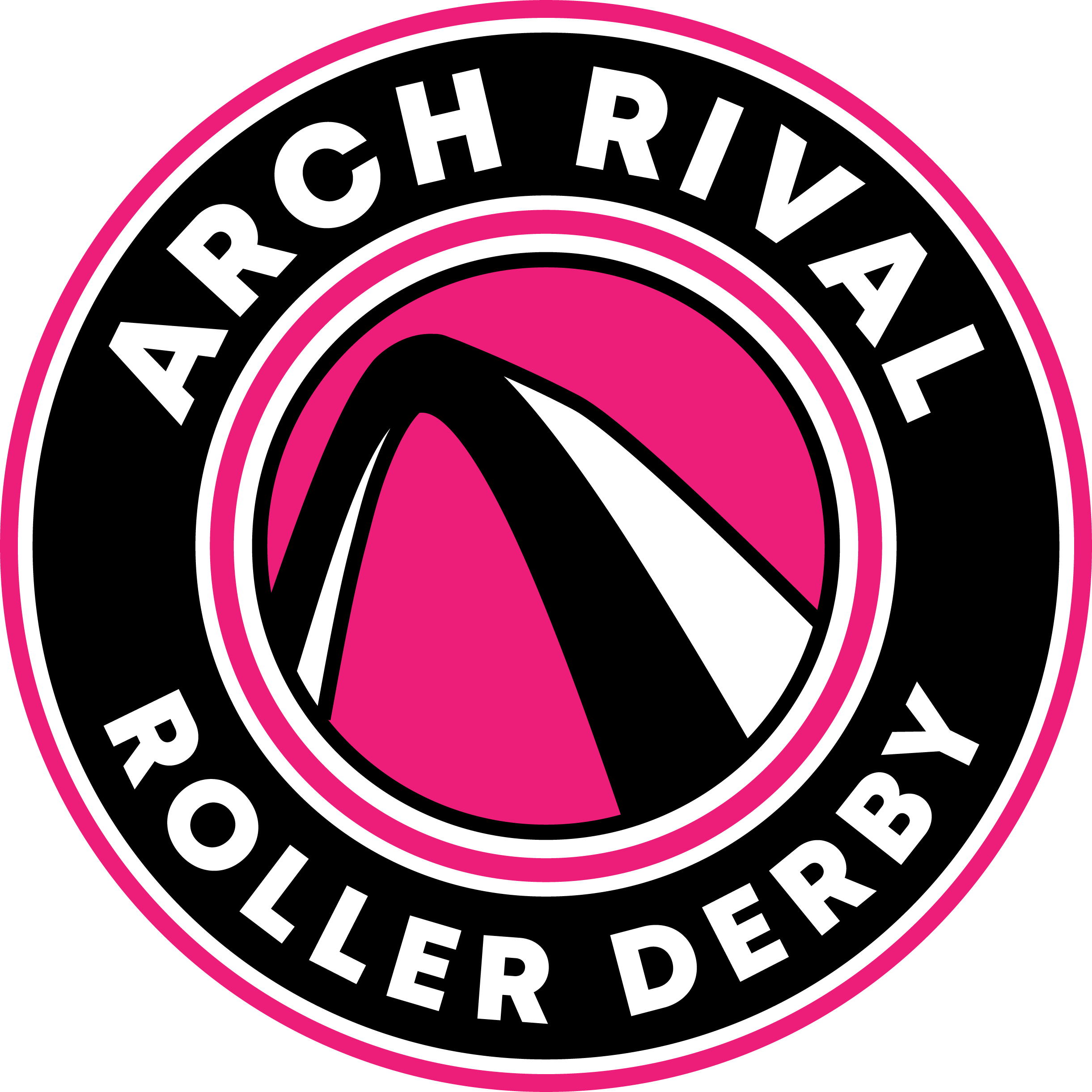 Arch Reveals New League Logo Rival The - Arch Rival Roller Derby (2442x2442)