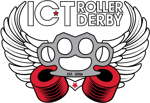 Ict Roller Derby Logo - Ict Roller Derby (542x386)
