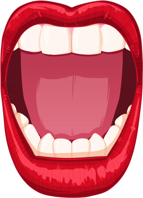 Download Open Clipart Photo - Open Cartoon Mouth Png (480x663)